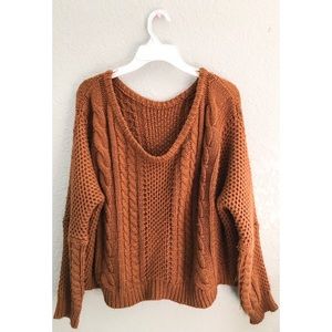 Burnt orange sweater
